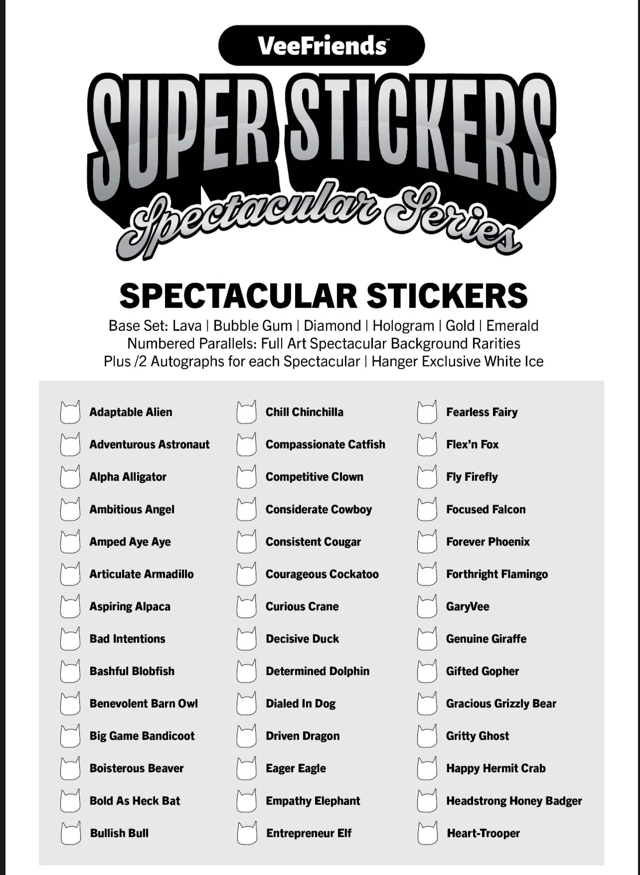 2026 VeeFriends Super Stickers Spectacular Series 12-Box Case